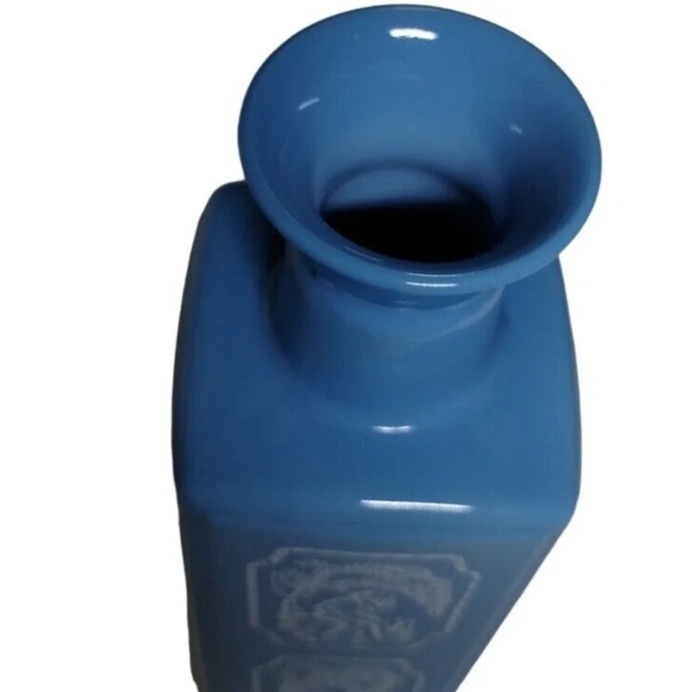 Vintage Blue Ceramic Vase, Decorative‎ Vase, Home Decor, Collectible Vase